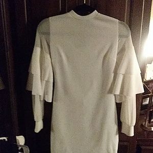 White fitted dress